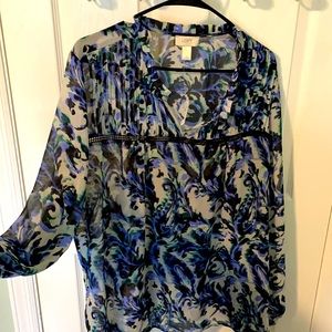 NWT Ann Taylor Loft sheer blouse